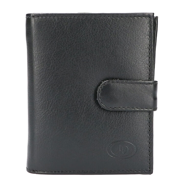 Leather Design Ritsportemonnee RFID Zwart