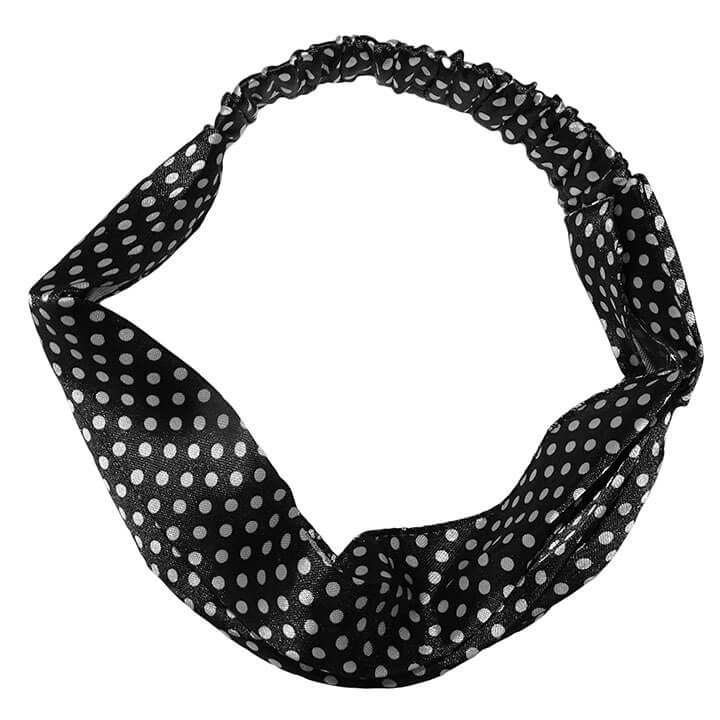 Voetzool Harmonie Populair Haarband Polkadot Zwart - Wit Print | Shop Online | Snelle Levering