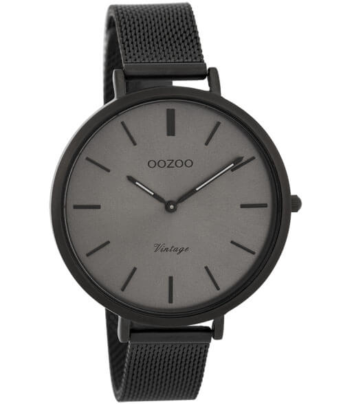 OOZOO Timepieces Horloge Vintage Zwart/Donker Grijs | C9394