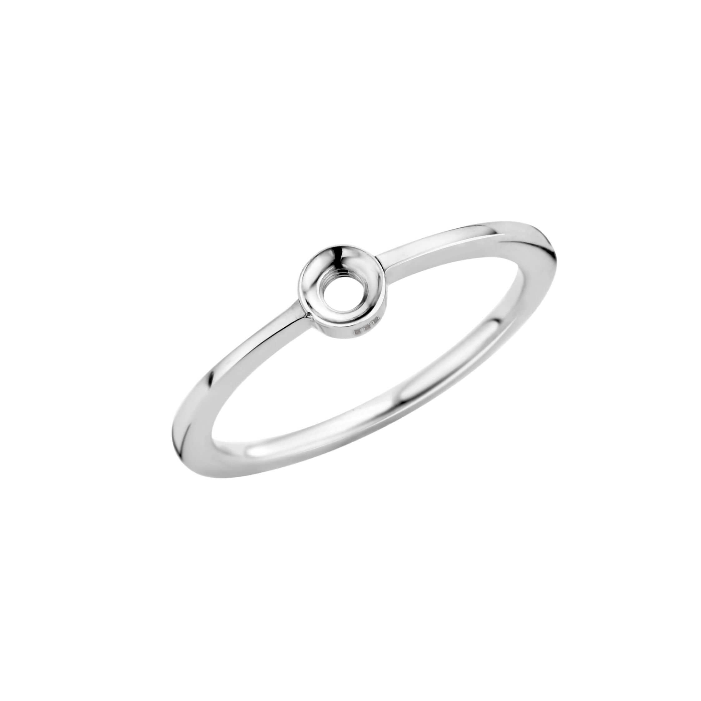Melano Twisted Ring Petite Zilver | Maat 60