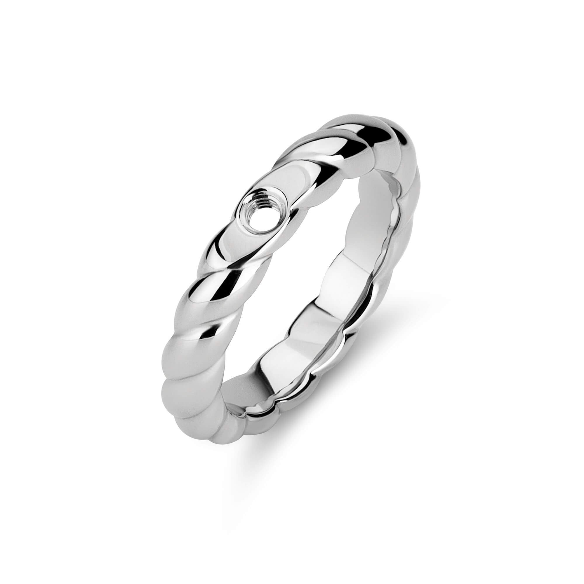 Melano Twisted Ring Tova Zilver | Maat 60