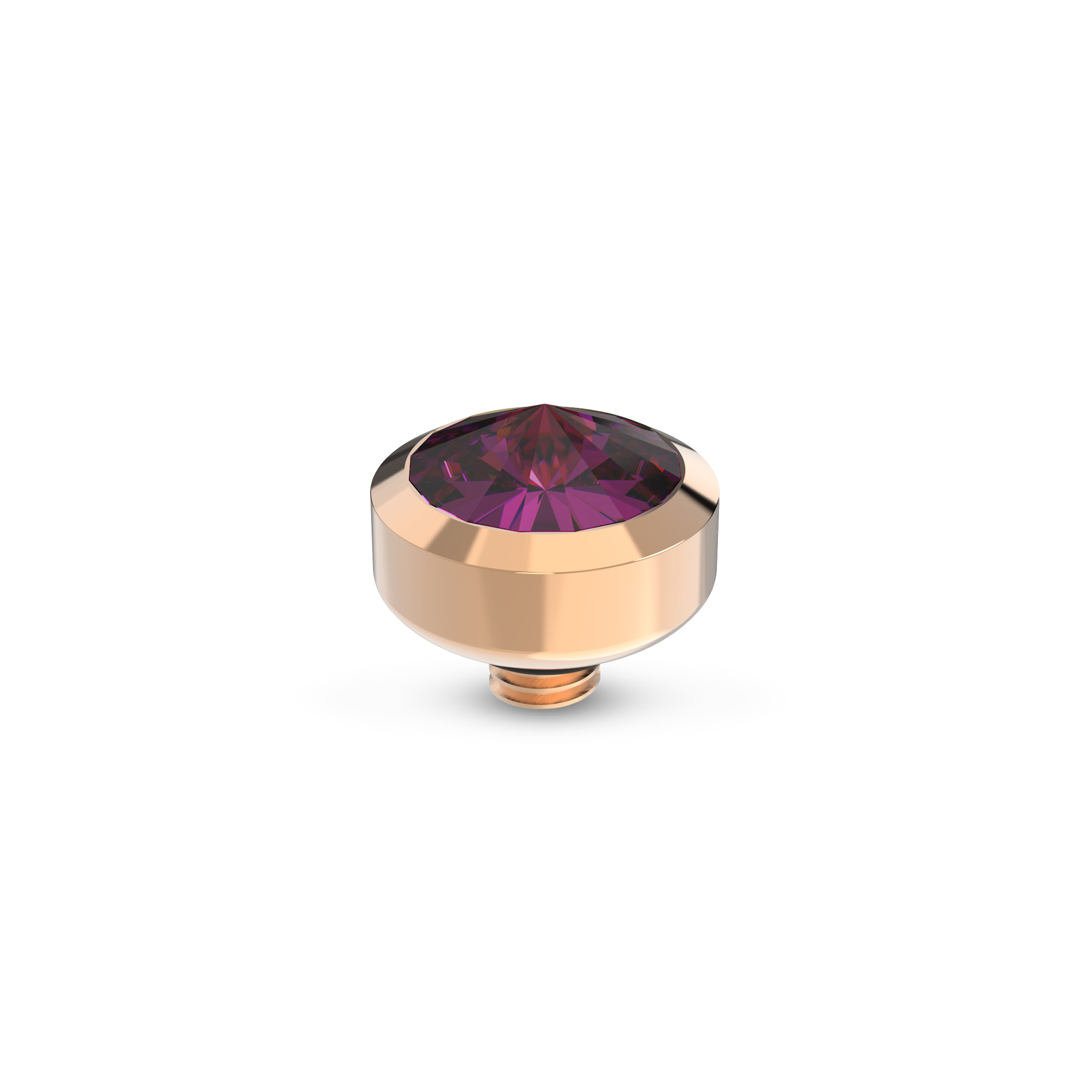 Melano Twisted Glossy Steentje Amethyst Rosé