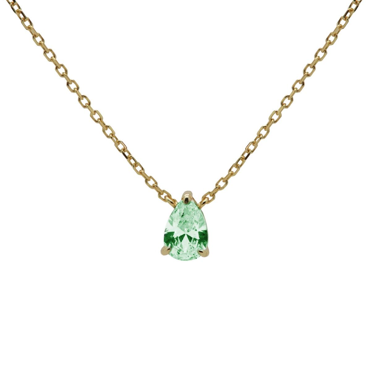 Karma Ketting Julia Ocean Green Goud