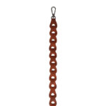 Leather Design Schouderband Chain 2cm Natural