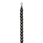 Leather Design Schouderband Chain 2cm Zwart