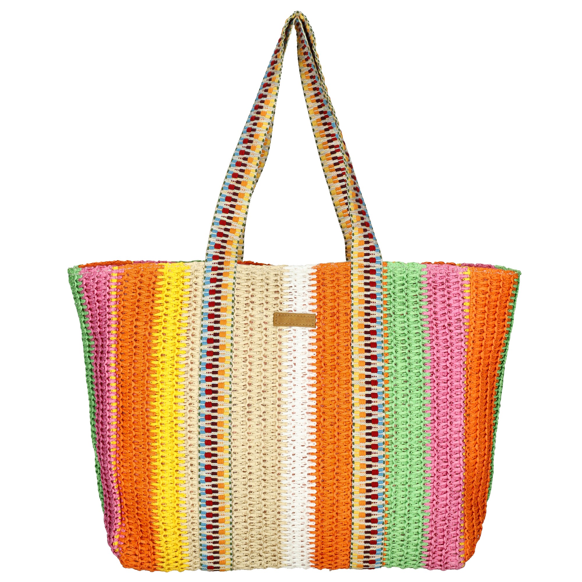 Enrico Benetti Rieten Strandtas Marbella Multicolor 1