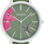 OOZOO Timepieces Horloge Bird Groen | C11065