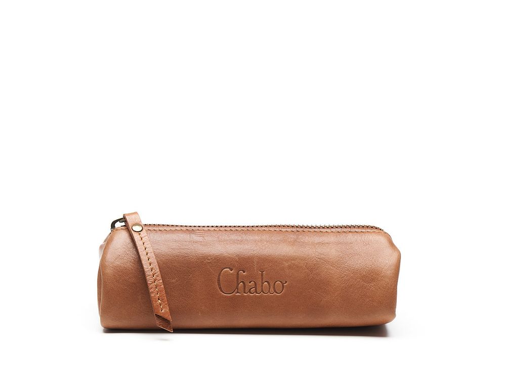 Chabo Bags - Easy Etui - Etui - Make up tasje - Leer - Bruin