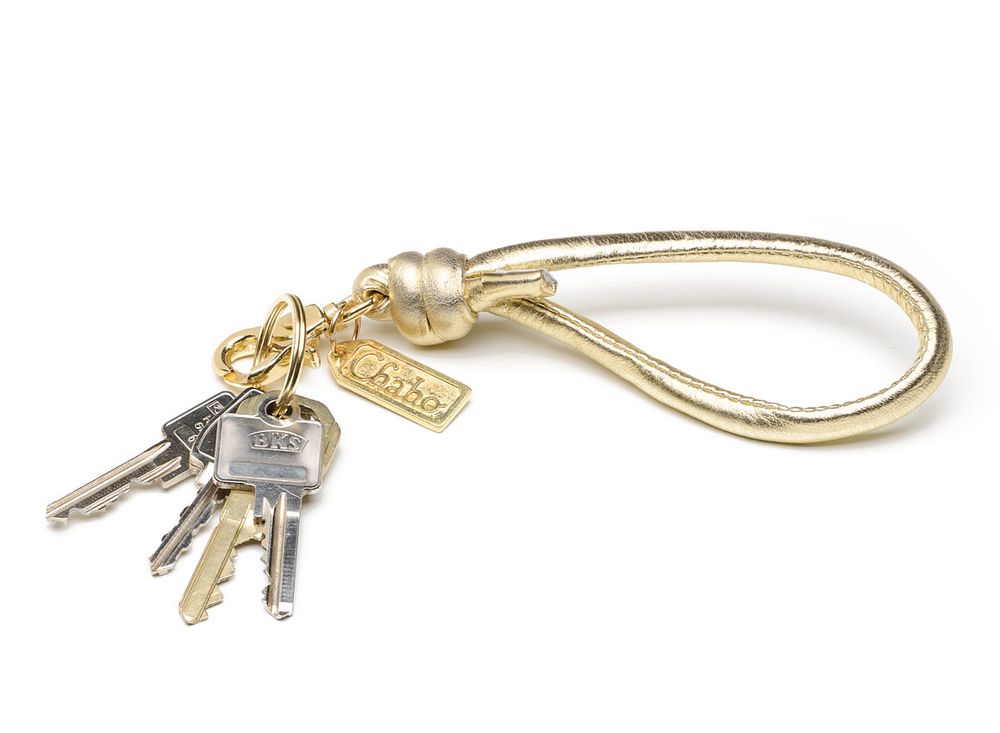 Chabo Bags - Key Chain Pippa - Sleutelhanger - Leer - Goud