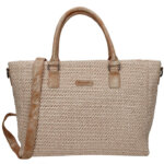 Enrico Benetti Rieten Handtas/Schoudertas Ibiza Beige