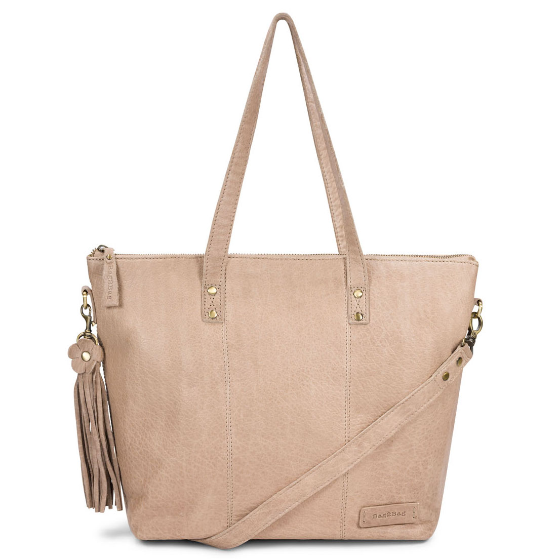 Bag2Bag Handtas/Schoudertas Mala Grijs/Taupe