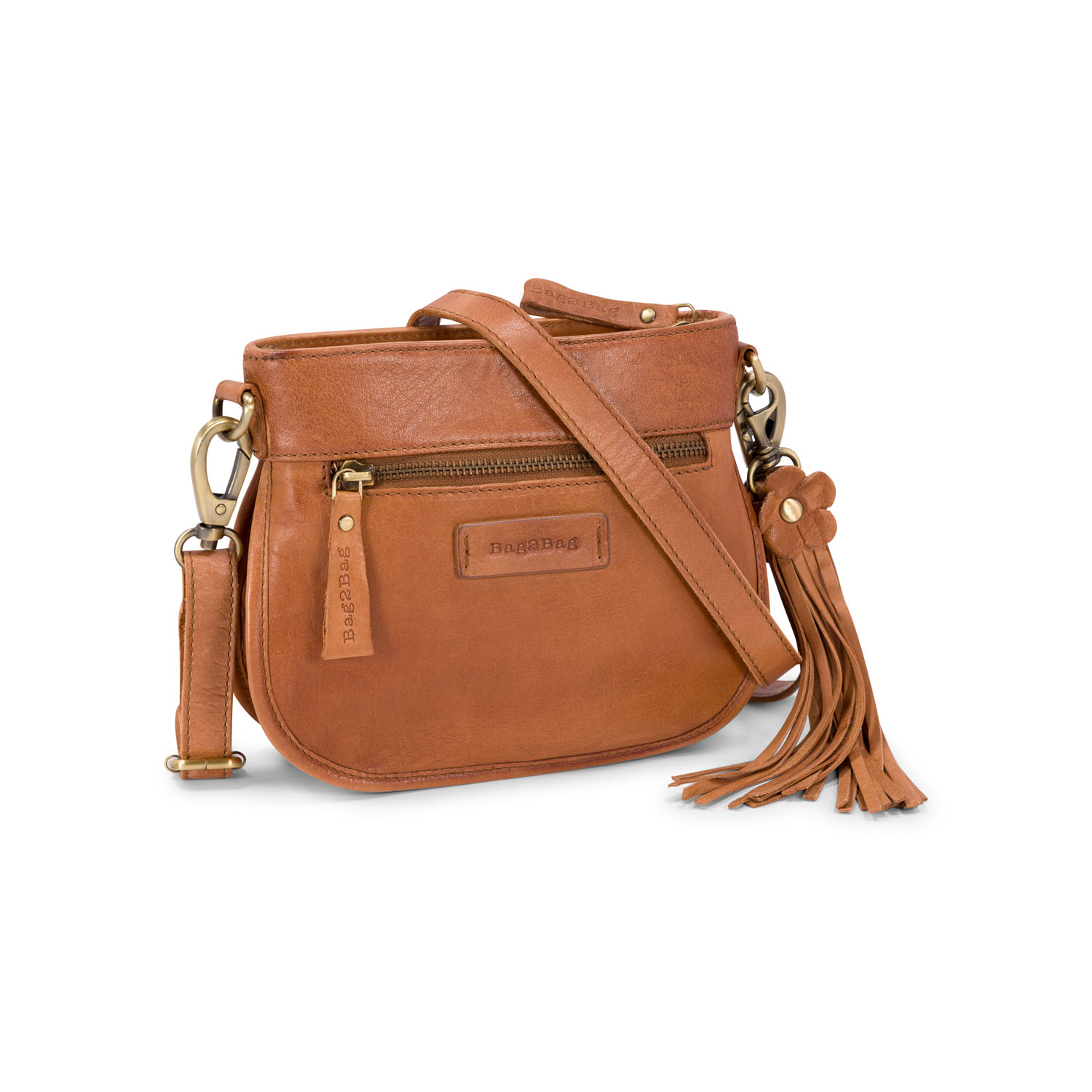 Bag2Bag Schoudertasje Oxie Porto Cognac