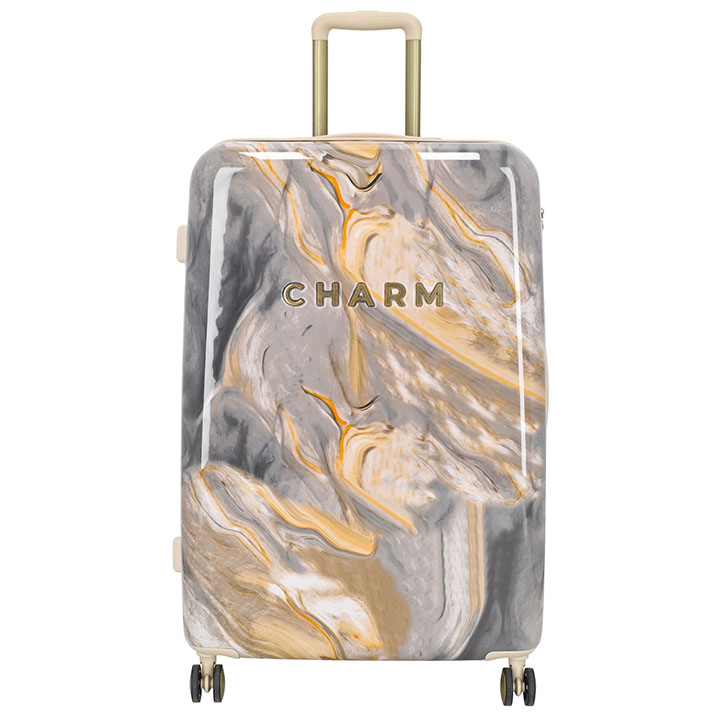 Charm London Travel Koffer 75 Marble Licht Grijs