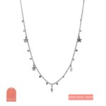 Day&Eve Ketting Stars on the Side | Zilver