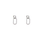 Day&Eve Oorringen Stone Hoop Dangle | Zilver