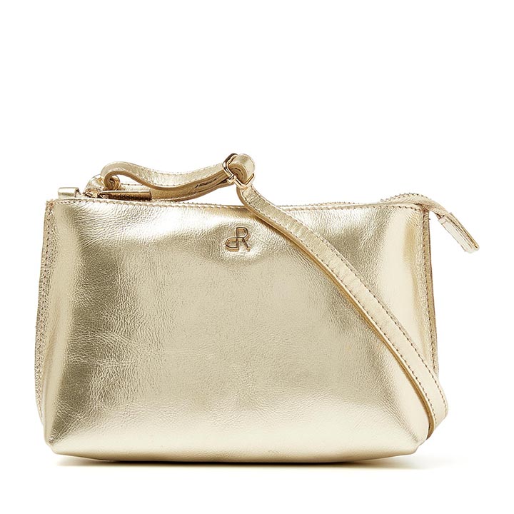 dR Amsterdam Crossbody Schoudertasje Metallics Licht Goud