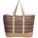 PE Florence Rieten Strandtas Natural Life Multi Zwart