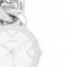 OOZOO Horloge met Schakelarmband Zilver/Wit | C11125