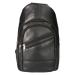 Leather Design Crossbody Rugzak / Bodybag Zwart